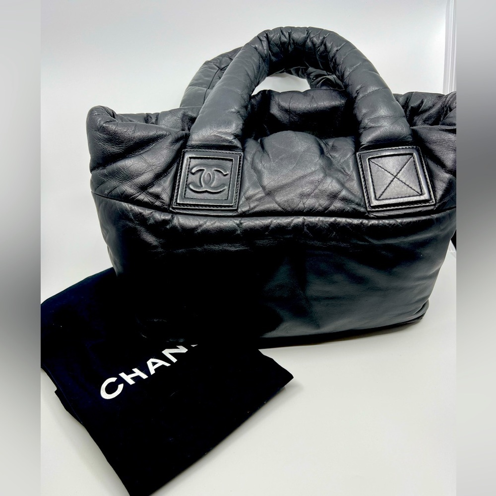 Holiday sale $500 off Chanel Cocoon soft leather handbag Tote Quilted Lambskin